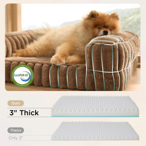 Bedsure Orthopedic Dog Bed with Memory Foam & Washable Cover