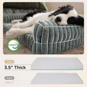 Bedsure Orthopedic Dog Bed with Memory Foam & Washable Cover