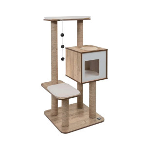 Catit Vesper High Base Cat Tree with Scratching Posts & Memory Foam Cushions