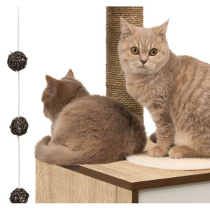 Catit Vesper High Base Cat Tree with Scratching Posts & Memory Foam Cushions