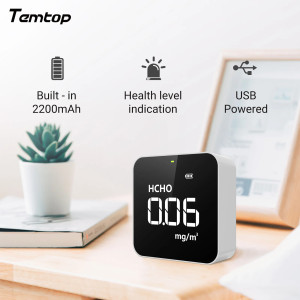 Temtop M10 Air Quality Monitor for PM2.5, HCHO, TVOC & AQI