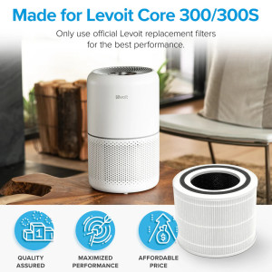 Levoit Core 300 & Core 300S Genuine HEPA Replacement Filter